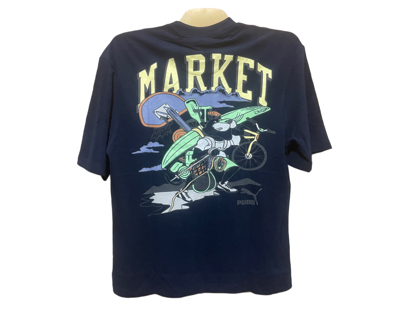 A Cotton Oversized Back side printed drop shoulder Tshirts