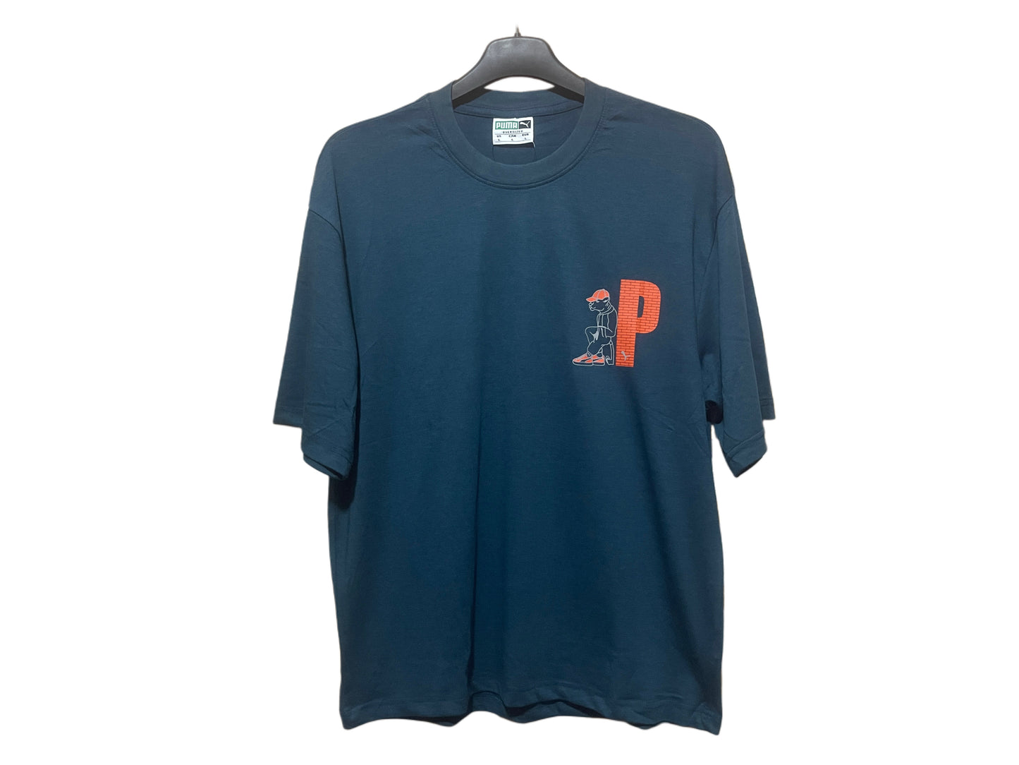 A Cotton Oversized Back side printed drop shoulder Tshirts