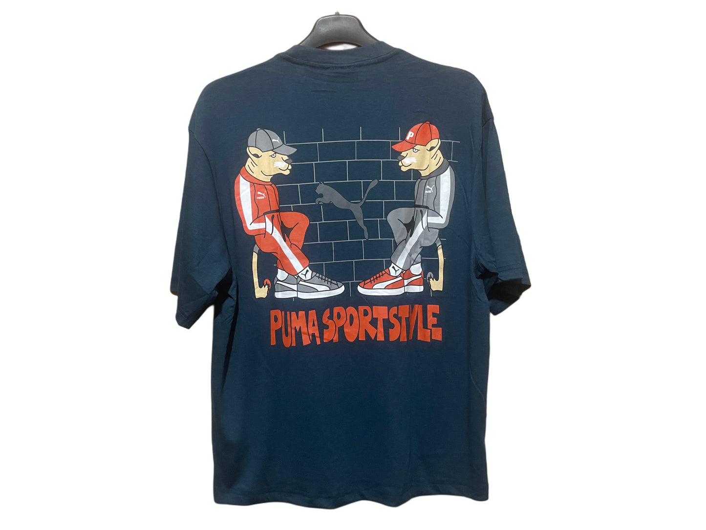 A Cotton Oversized Back side printed drop shoulder Tshirts