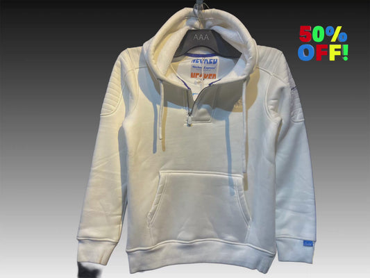 White Hoodie 50% Off